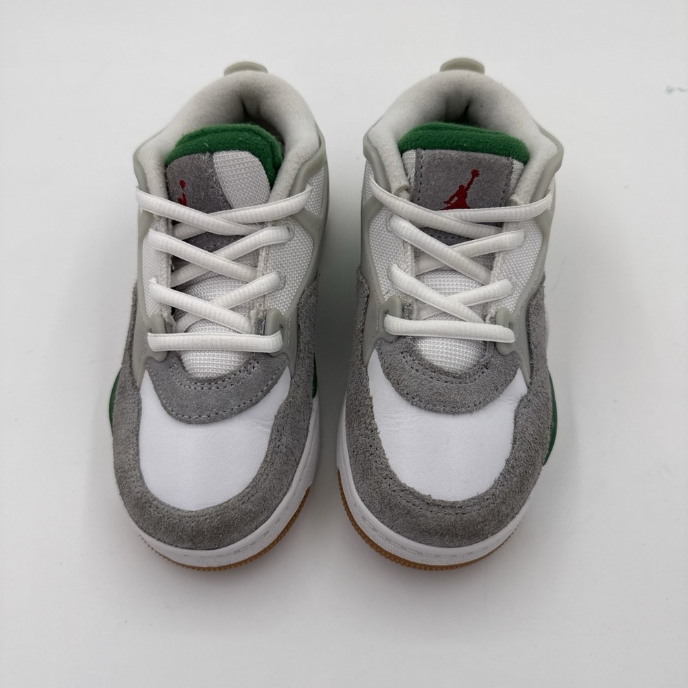 Jordan Air Jordan 4 RM Size 11C Green White/Green/Gray Low Top Sneaker